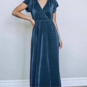 Blue Baltic Born Athena pleated maxi dress